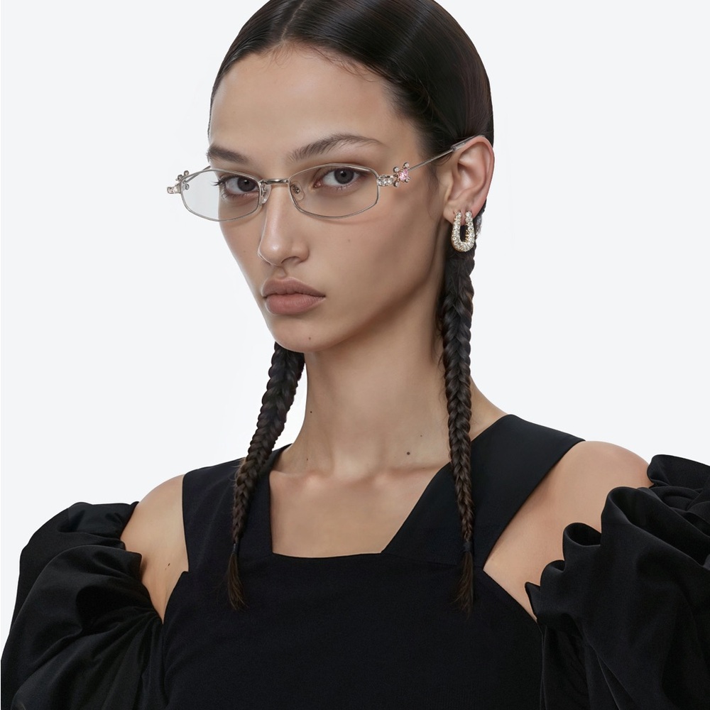 Gentle Monster Gleam 02 jewelry collection Elegant Silver Rimless Glasses